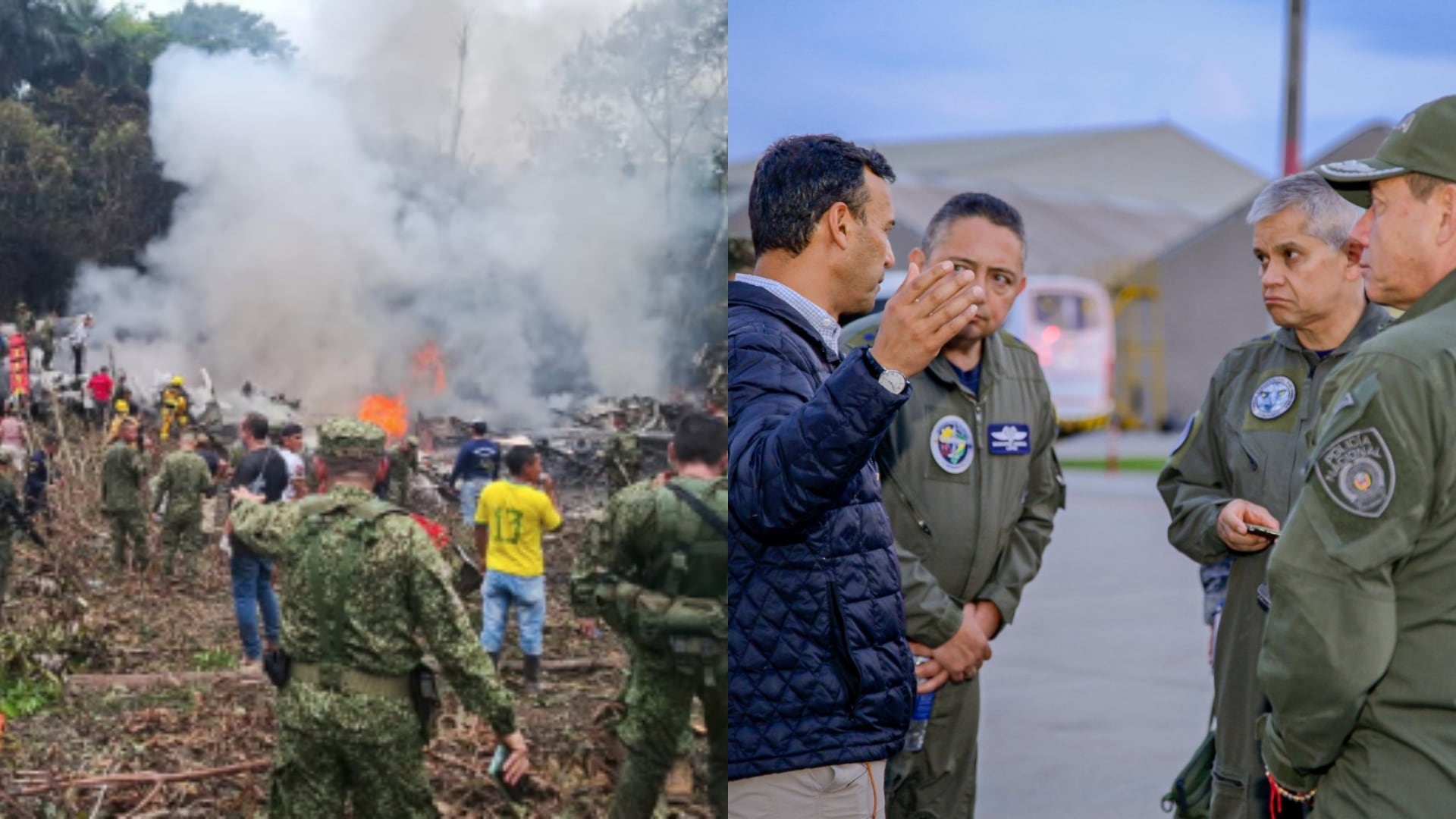 Investigan presunta carga pesada en el avión Hércules que se accidentó en Putumayo.