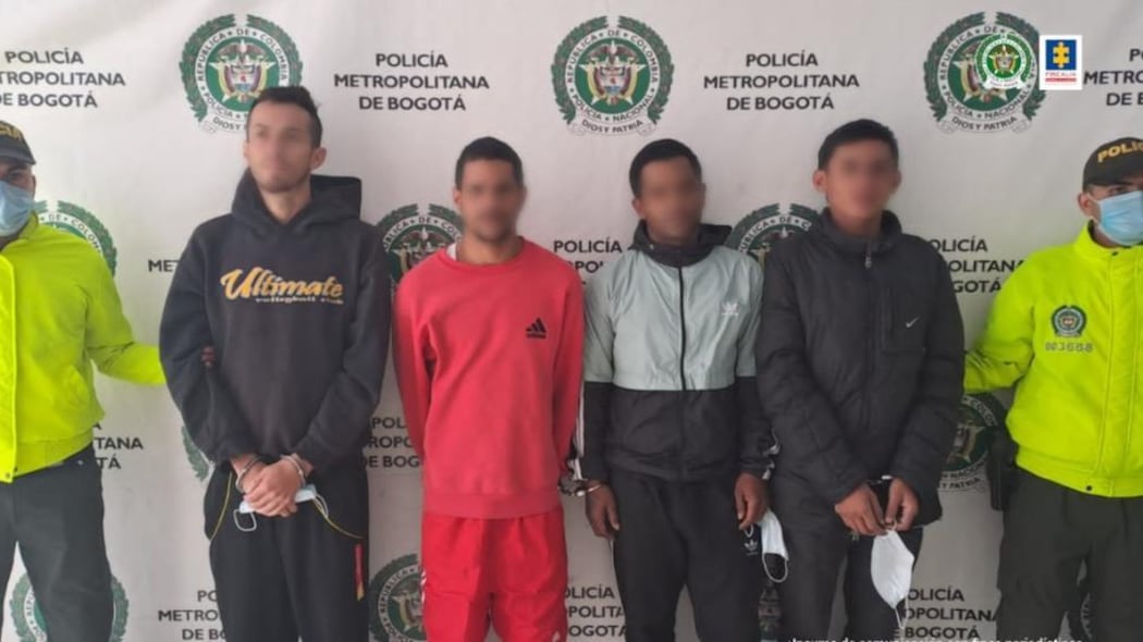 Integrantes de 'Los Satánas', temida banda delincuencial responsable de varios 'embolsados' en Bogotá