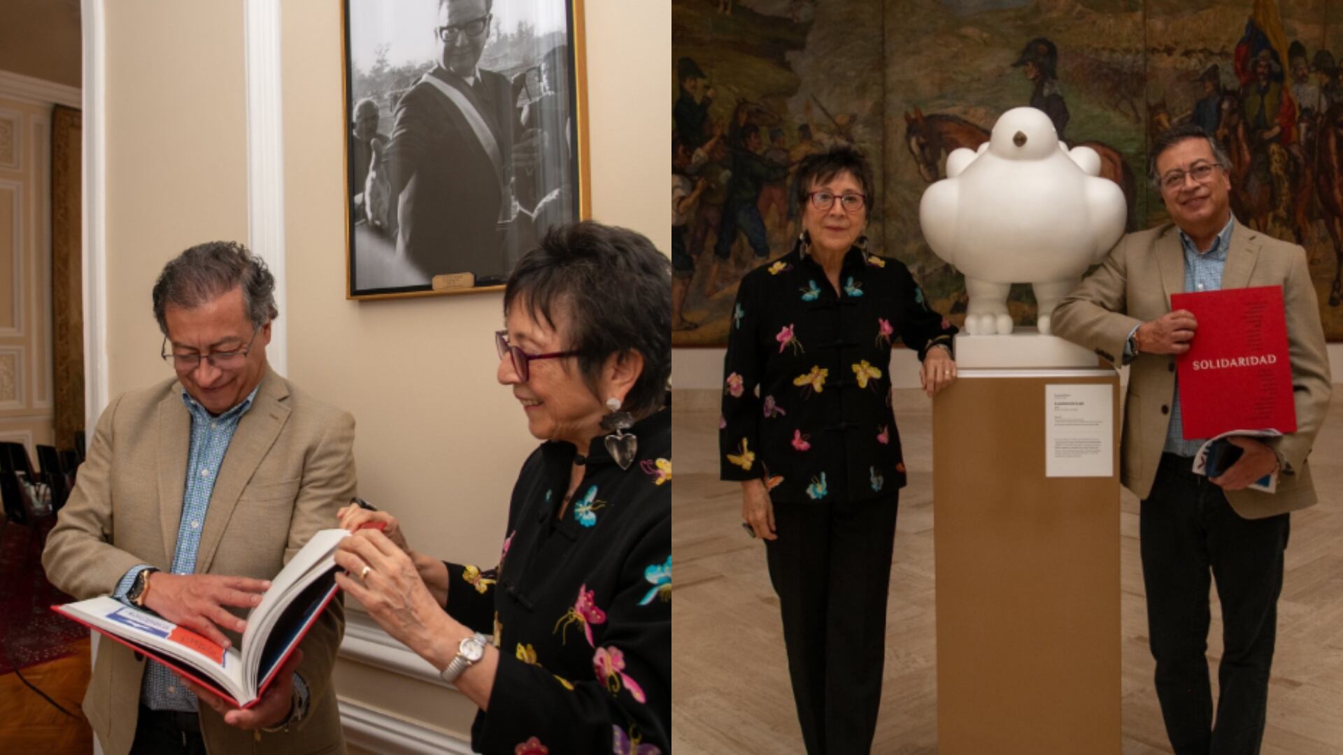 Petro recibió regalo del gobierno chileno.