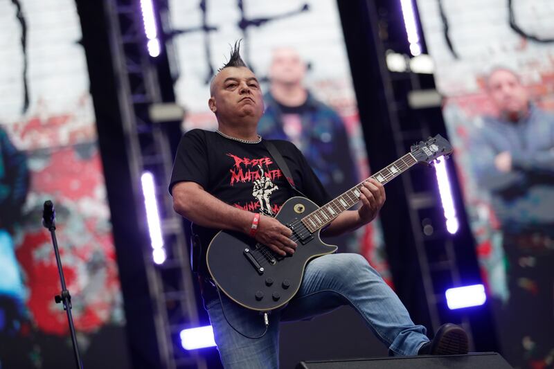 Peste Mutantex, de Colombia, durante su presentación en Rock al Parque 2022 en Bogotá.