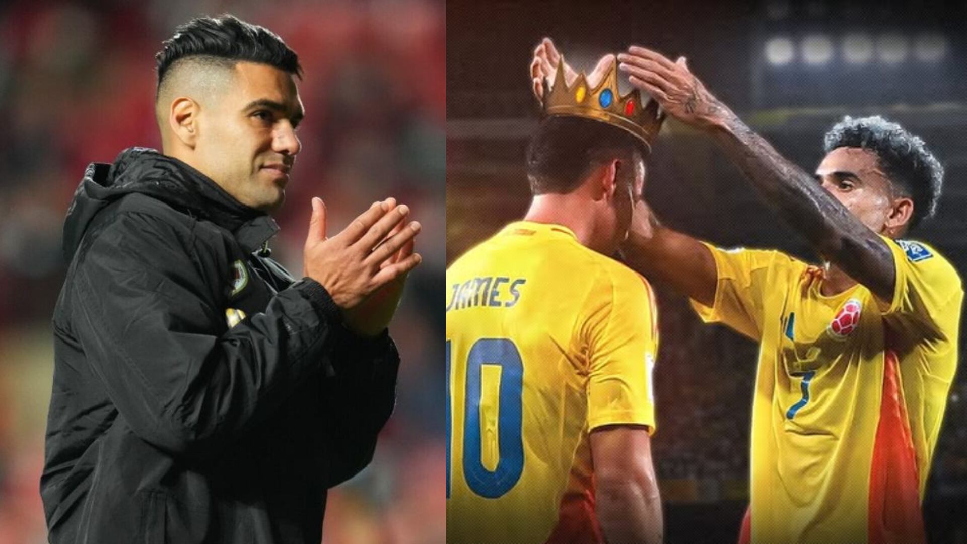 James Rodríguez y su 'combo fueron felicitados pro Falcao