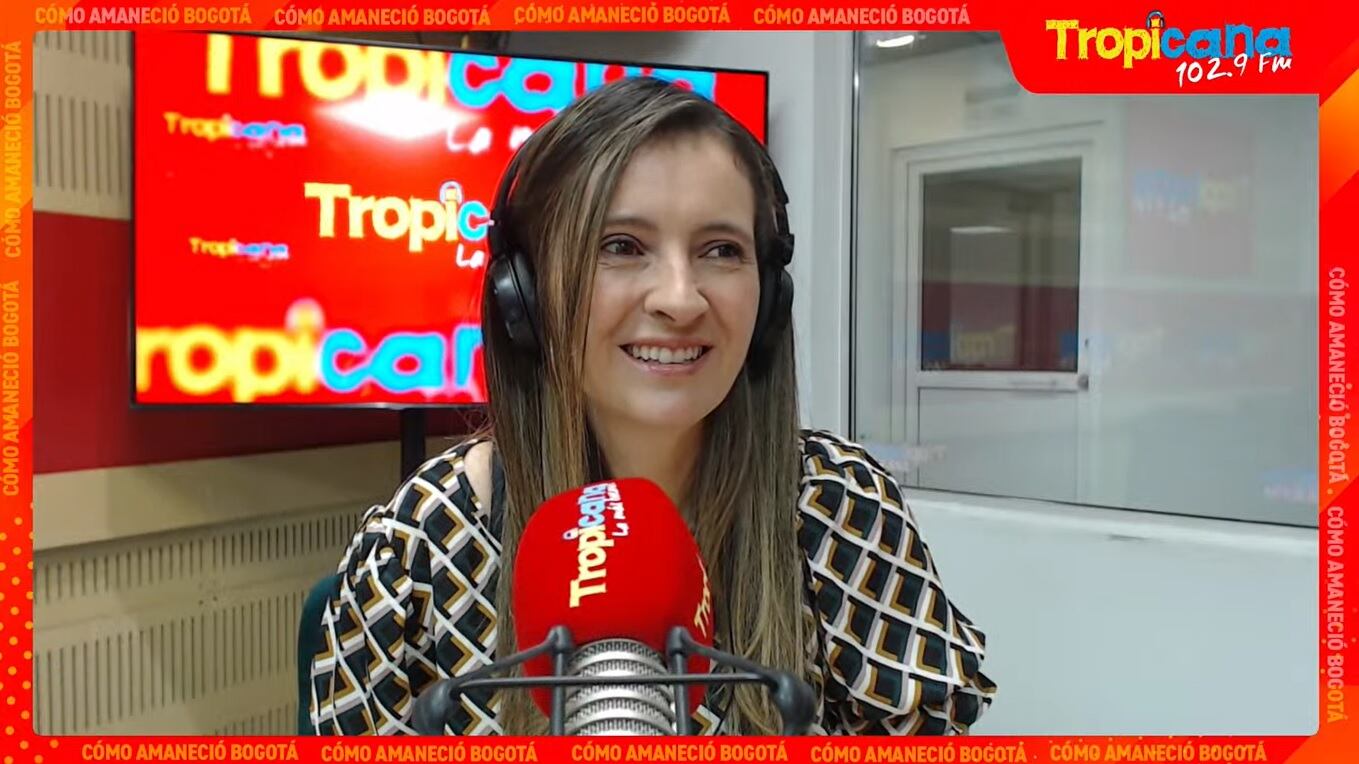 La senadora Paloma Valencia en entrevista en Tropicana.