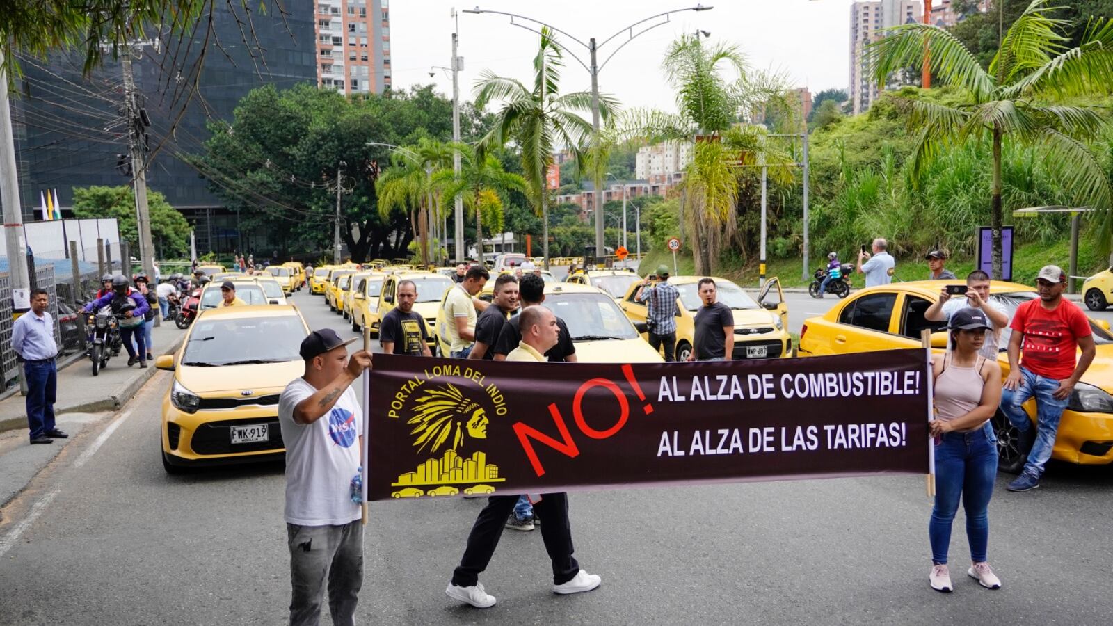 Paro de taxistas en Medellín 9 de agosto