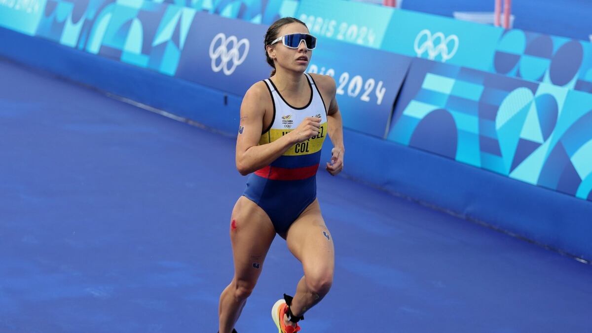 Carolina Velásquez corrió por Colombia en triatlón femenino después de muchos años