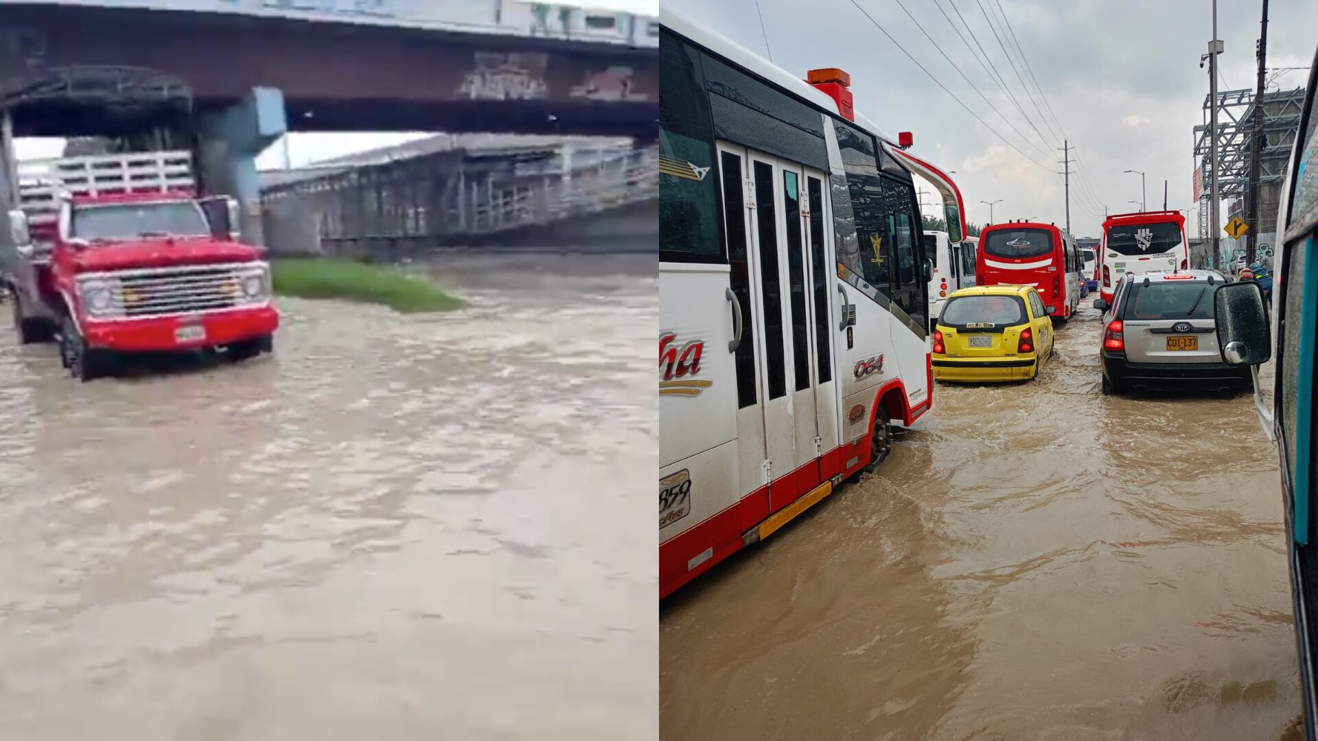 Las fuertes lluvias en Soacha dejaron al descubierto el grave problema de alcantarillado: las calles parecían ríos