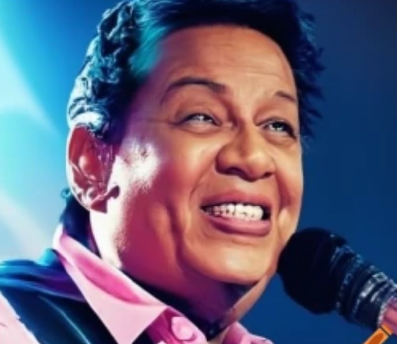 Diomedes Díaz en 2023, según la IA