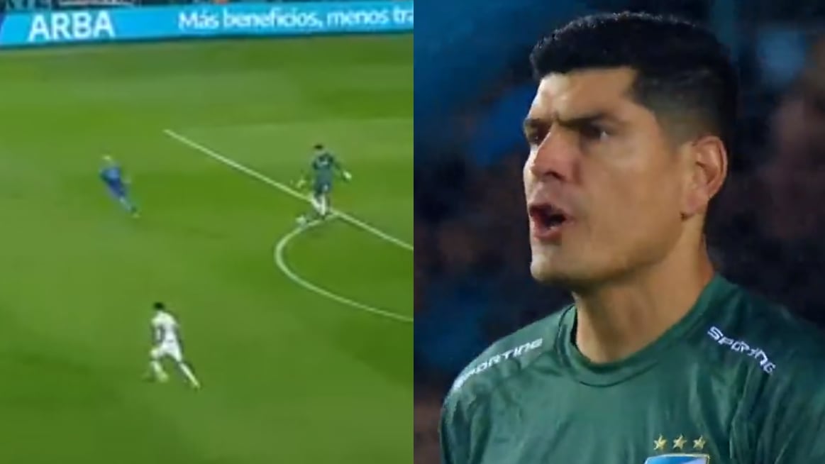 Error de Carlos Lampe en el Racing-Atlético Tucumán