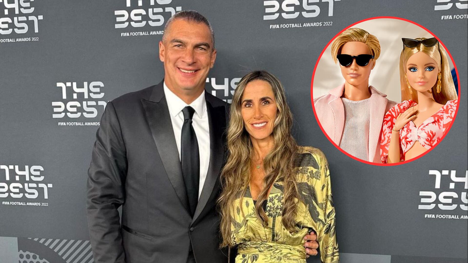 Faryd Mondragón y su esposa se disfrazaron de Barbie y Ken