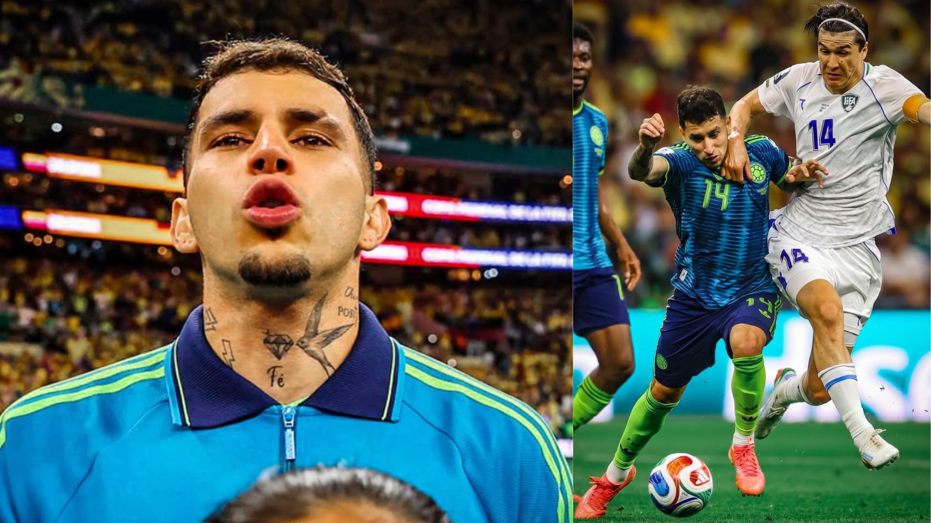 Gustavo Puerta de la Selección Colombia recibió un balazo en su nińez