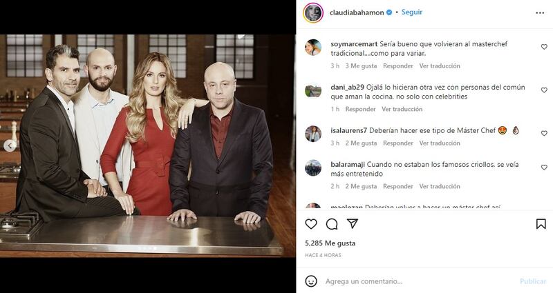 La publicación de la presentadora se llenó de muchos comentarios negativos