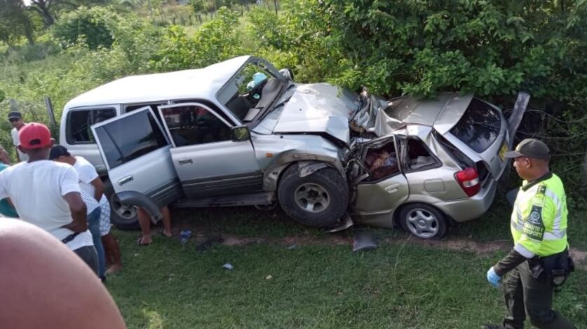 Accidente de tránsito que dejó seis personas muertas en La Guajira.