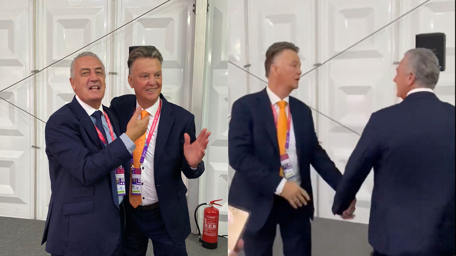 Louis van Gaal tuvo un gran gesto con Gustavo Alfaro.