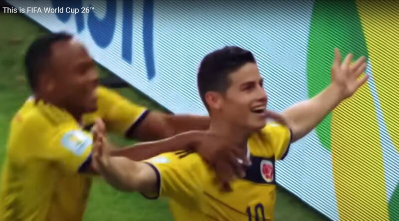James y Zuñiga en video de la FIFA