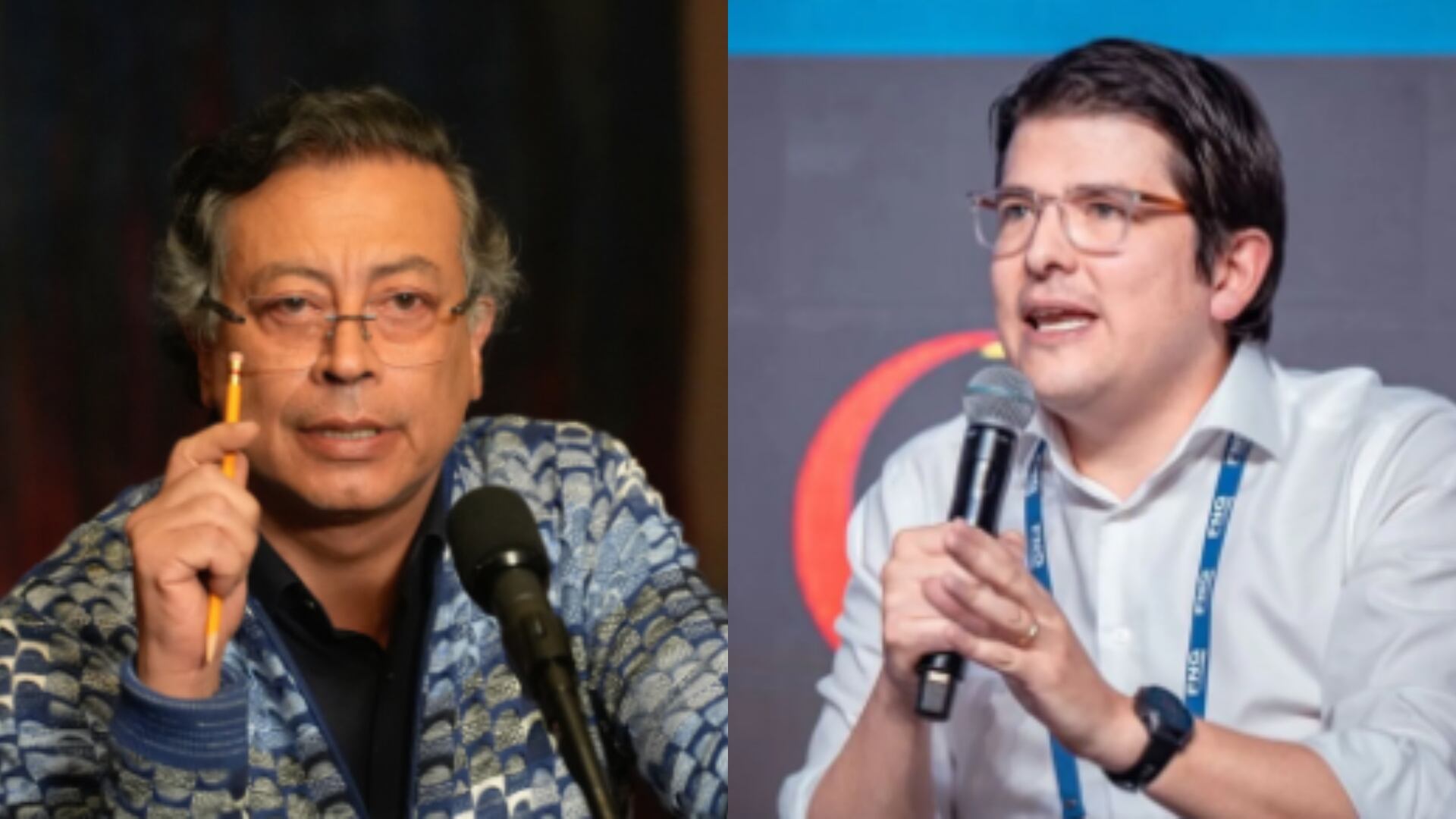 Gustavo Petro y Miguel Uribe Turbay.