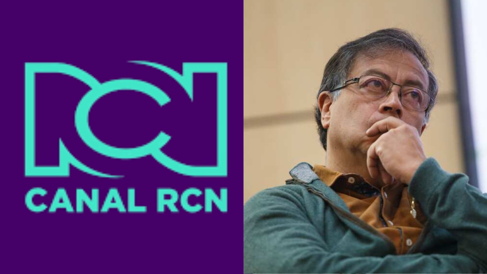 RCN y Gustavo Petro.