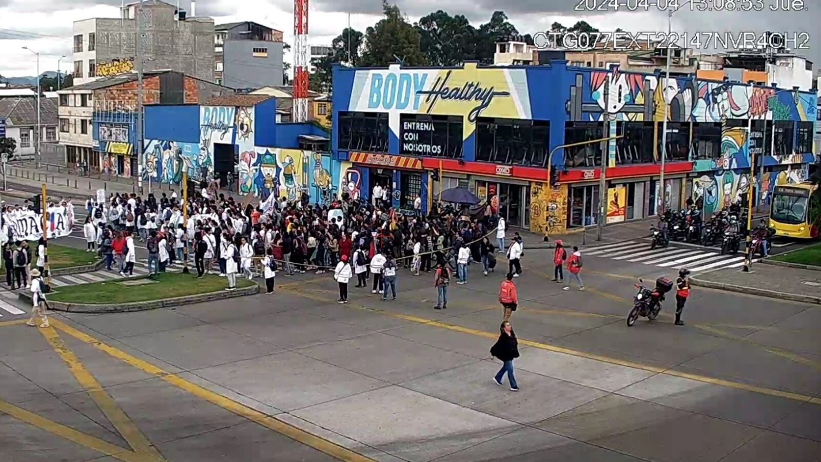 Protestas en la Unal.