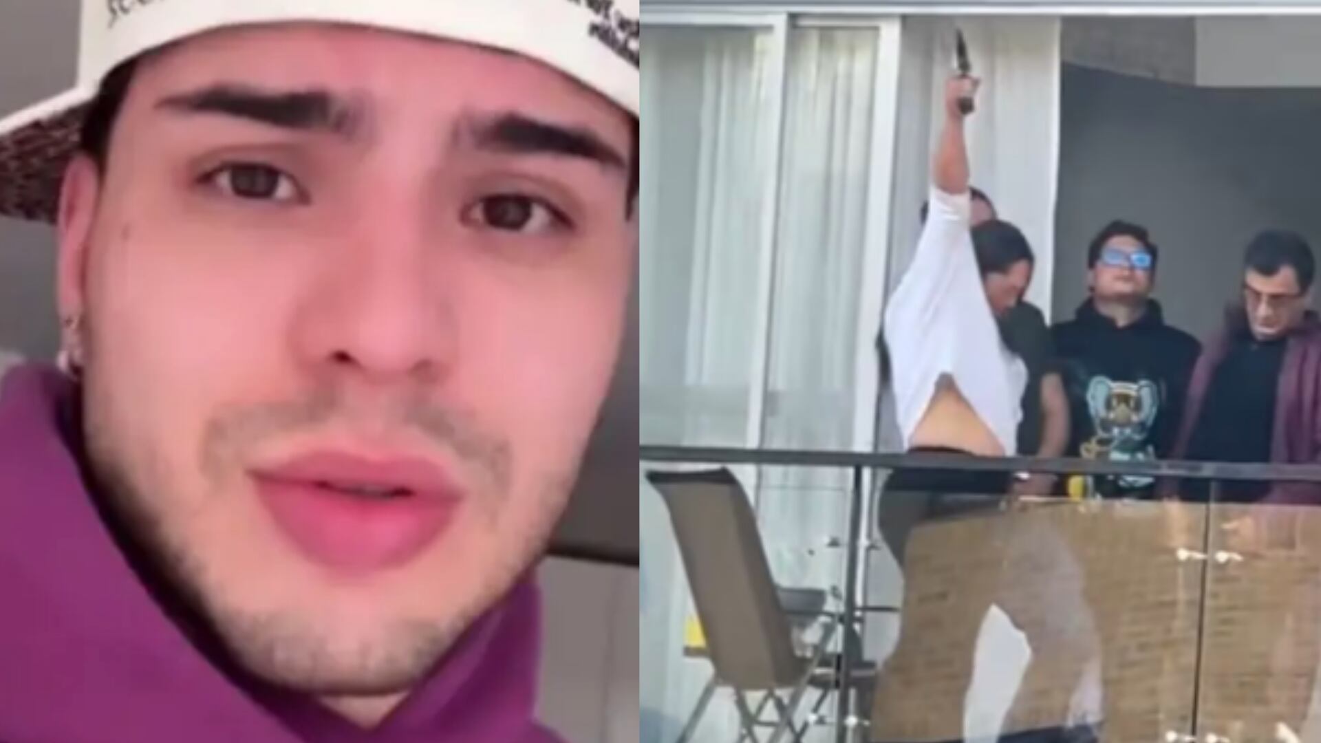 Sebastián Villalobos es vecino de la mujer que se viralizó por dispar desde su balcón; así reaccionó