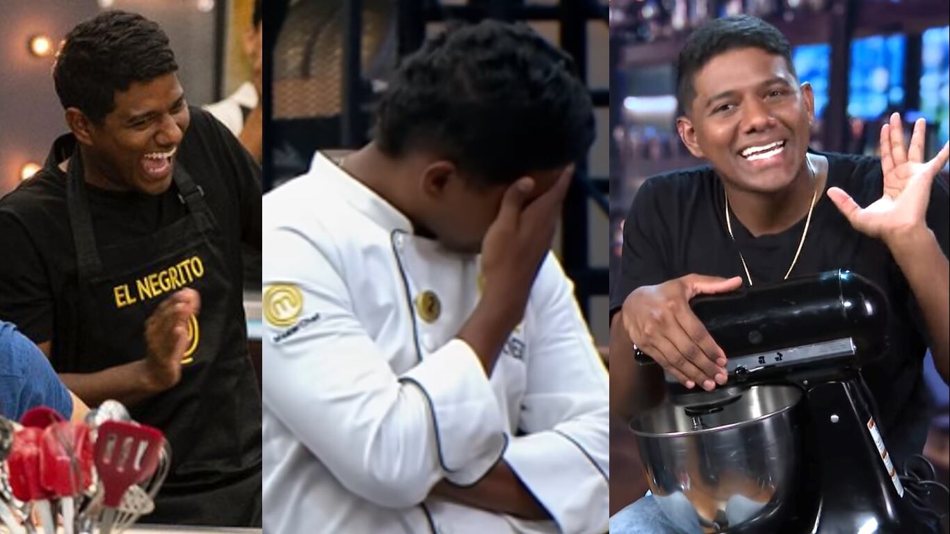 'El Negrito' marcó tendencia en 'MasterChef Colombia' por sus frases características y por no dejarse doblegar por Carolina Acevedo.