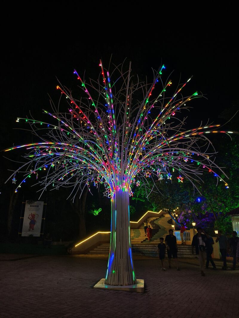 Árbol de fibra óptica