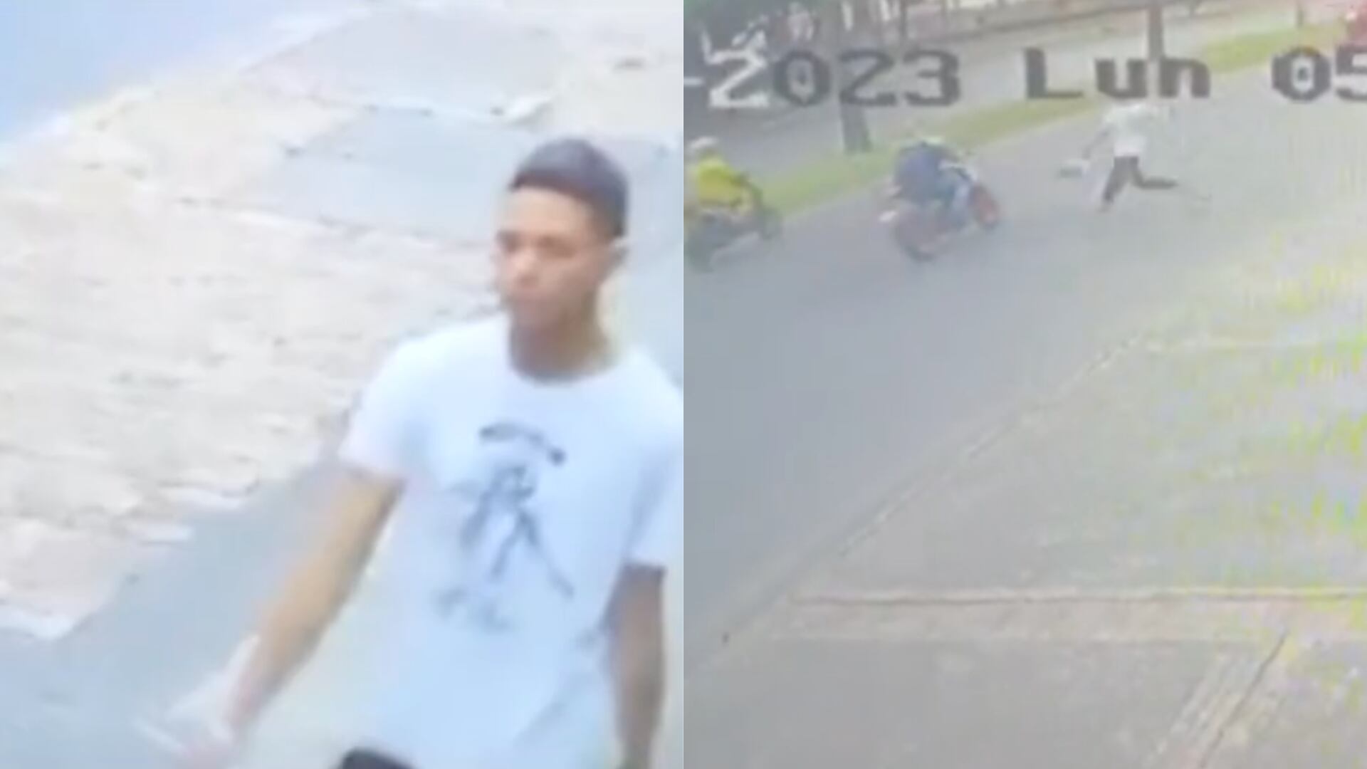 Identifican a sujeto que ataca con cuchillo de la nada a personas que caminan por el barrio Cedritos