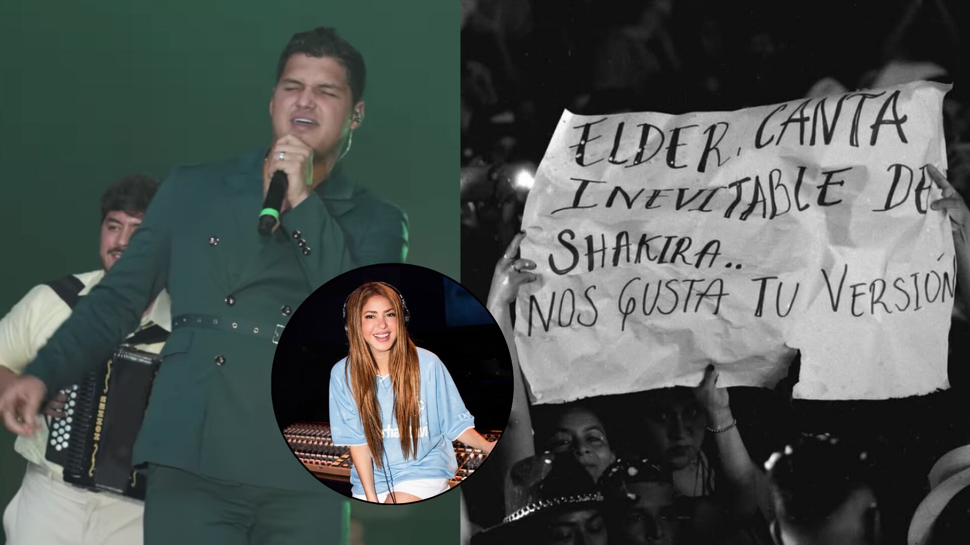 Elder Dayan Díaz cantando inevitable de Shakira