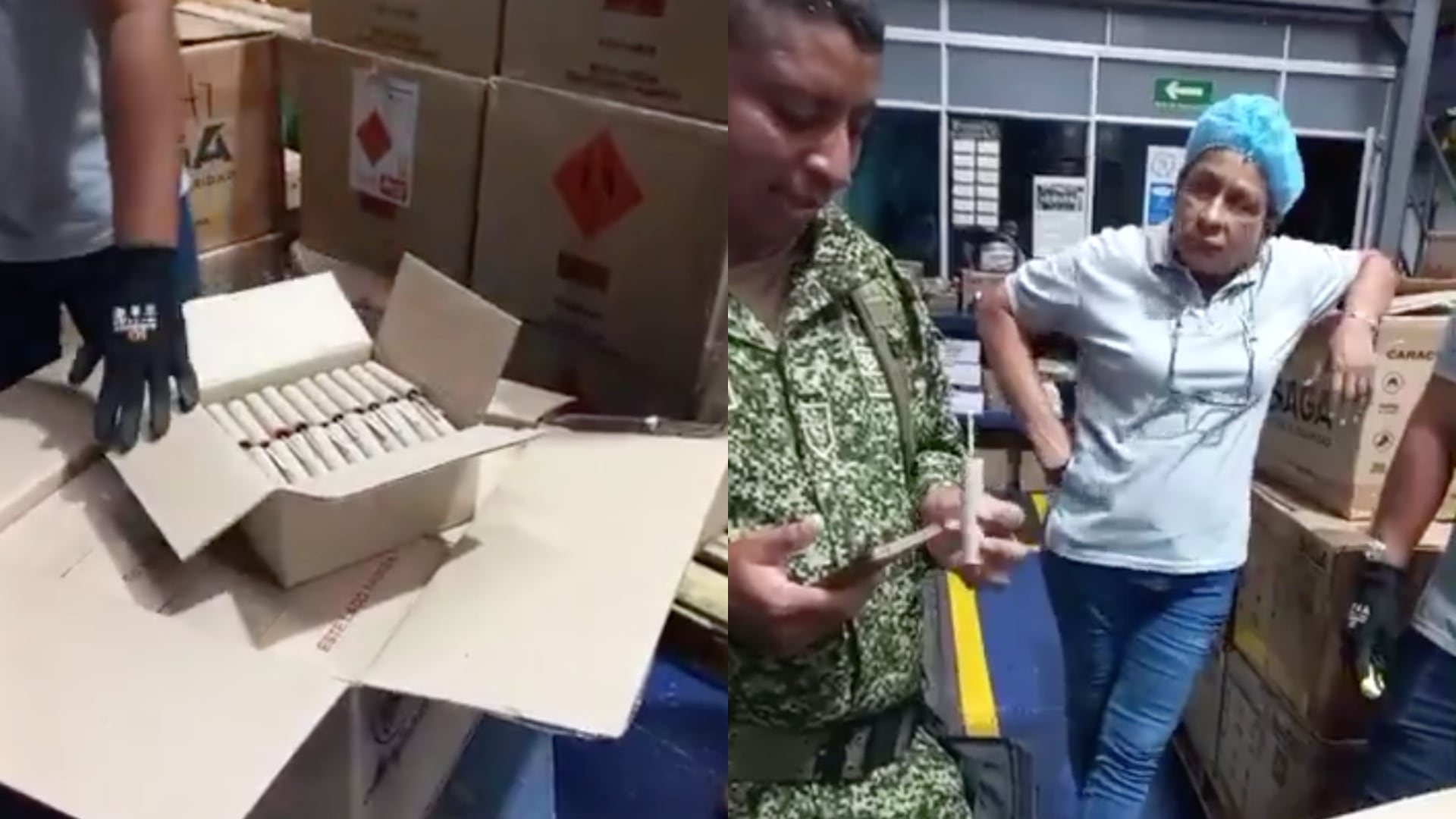 Descubren material explosivo en bodega de producción de Atún Van Camps.