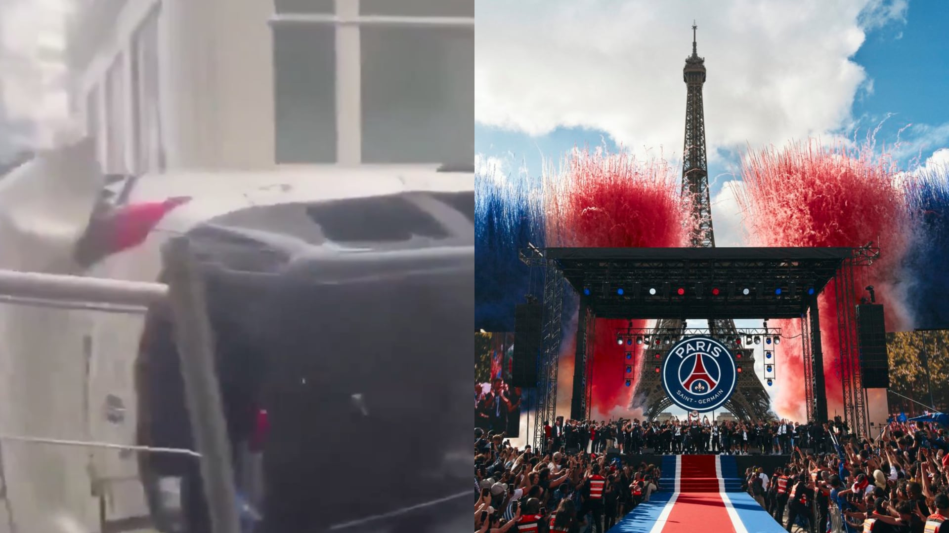 PSG celebración - Fotos de redes sociales del equipo y video aficionado el 31 de mayo del 2026
