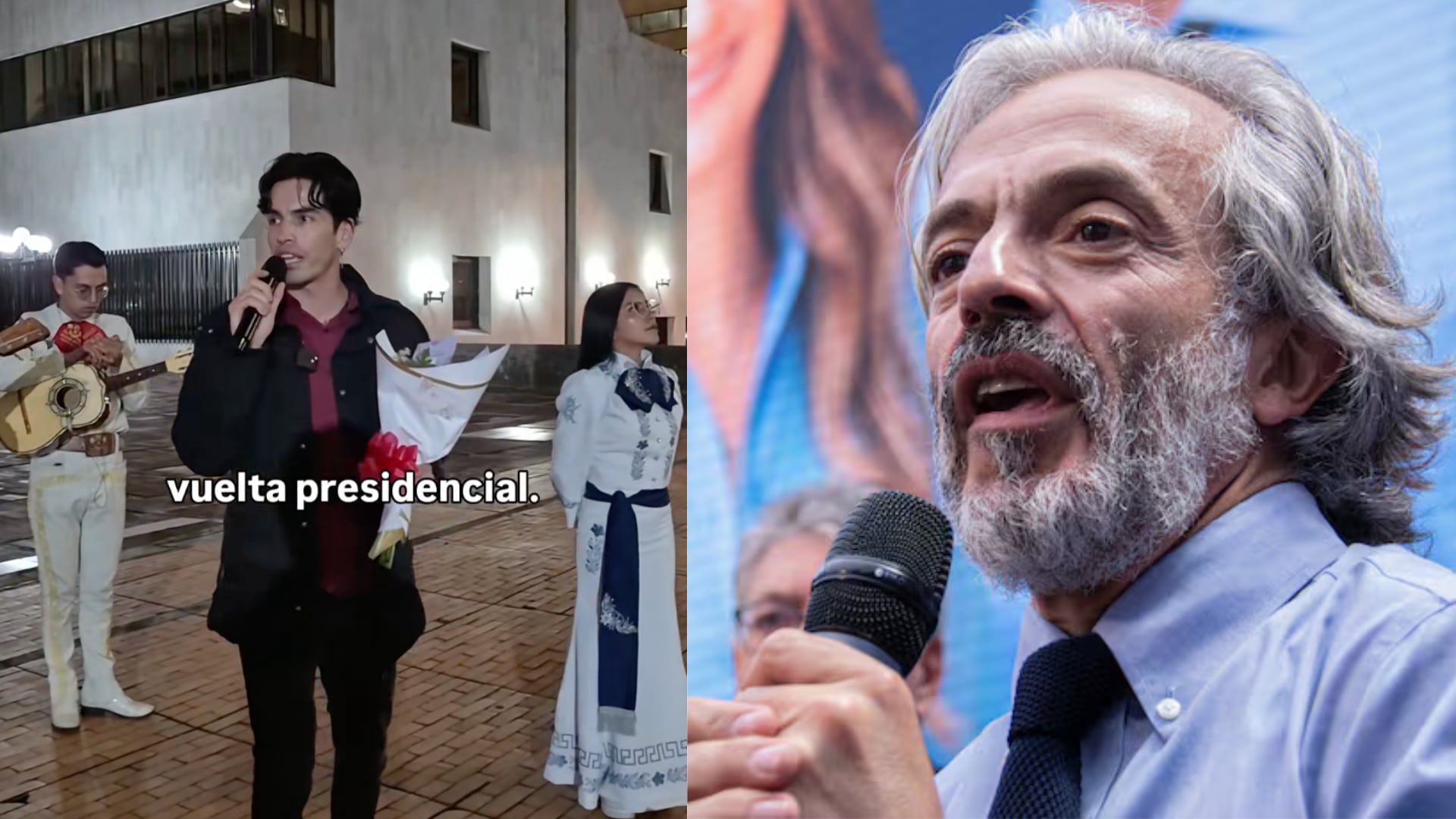 Juan Daniel Oviedo recibió serenata para apoyar a Iván Cepeda