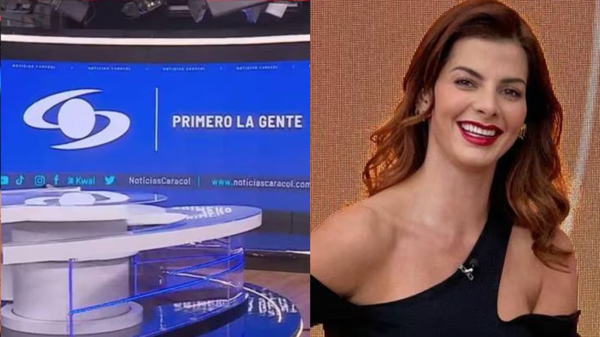 Periodista de Noticias Caracol y Carolina Cruz.