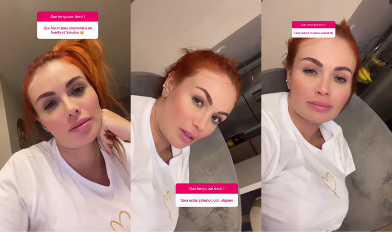 Sara Uribe contestó algunas preguntas sobre su vida amorosa