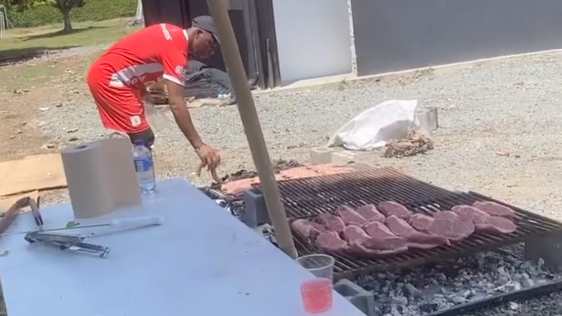 Asado de los jugadores de América
