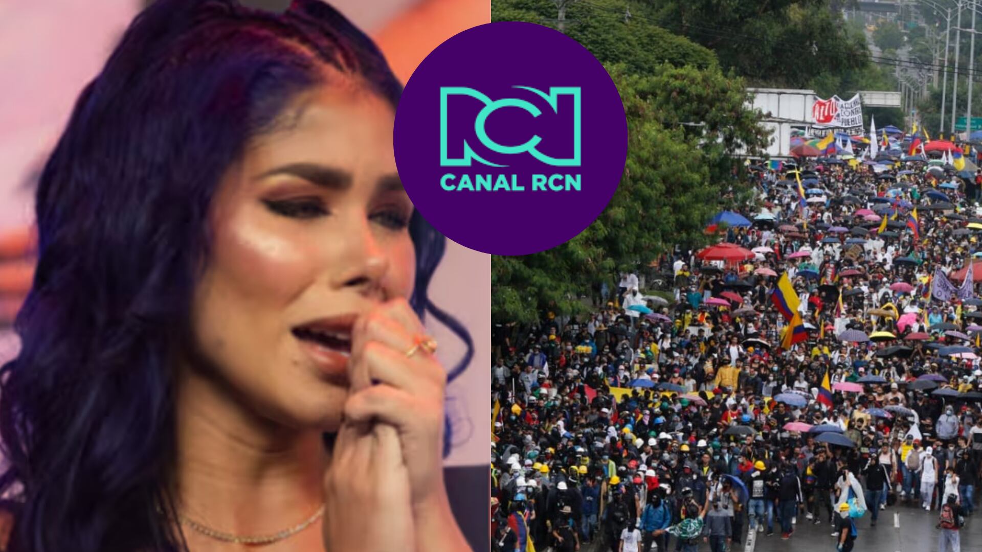 Alexa Torres inspiró a masiva marcha en Bogotá en contra de RCN