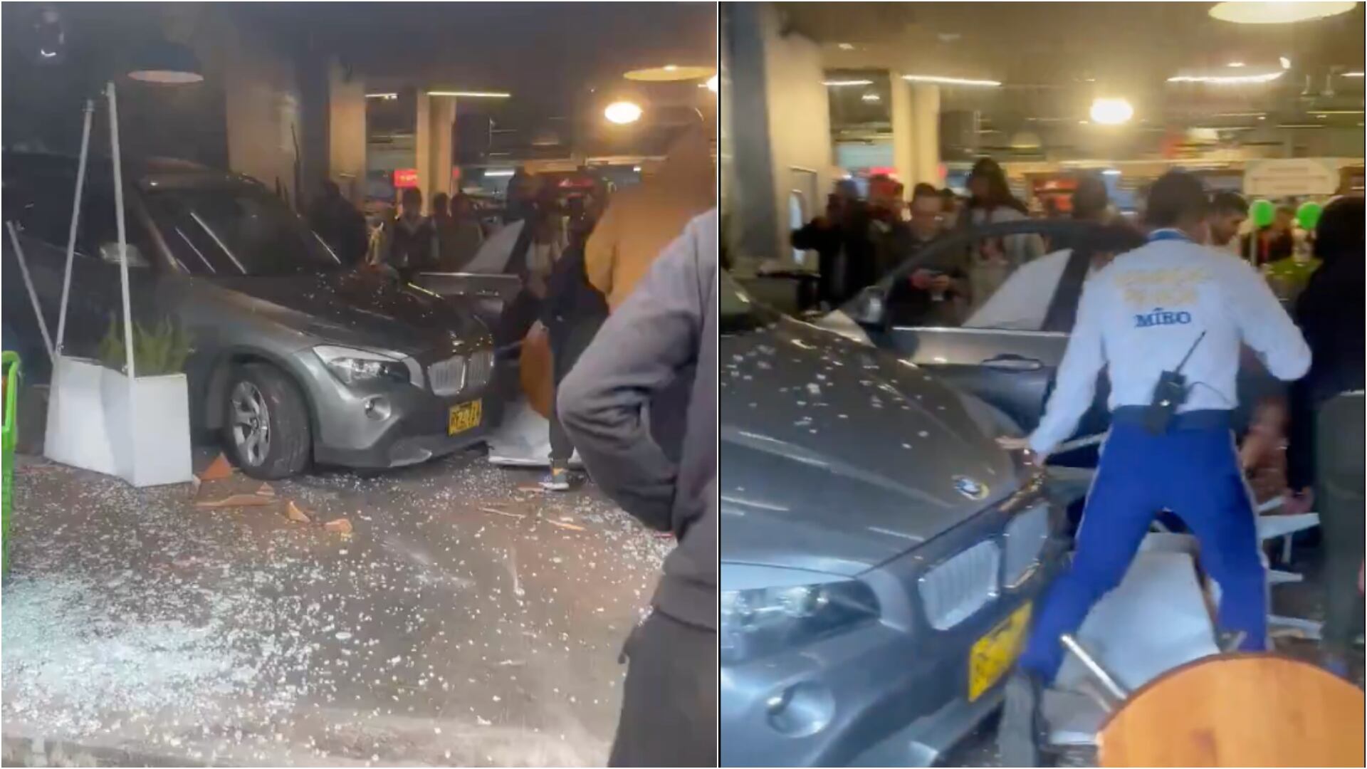 Se conoce quién es la dueña de la camioneta BMW que se estrelló contra el Carulla de Cedritos (Fotos: redes sociales)