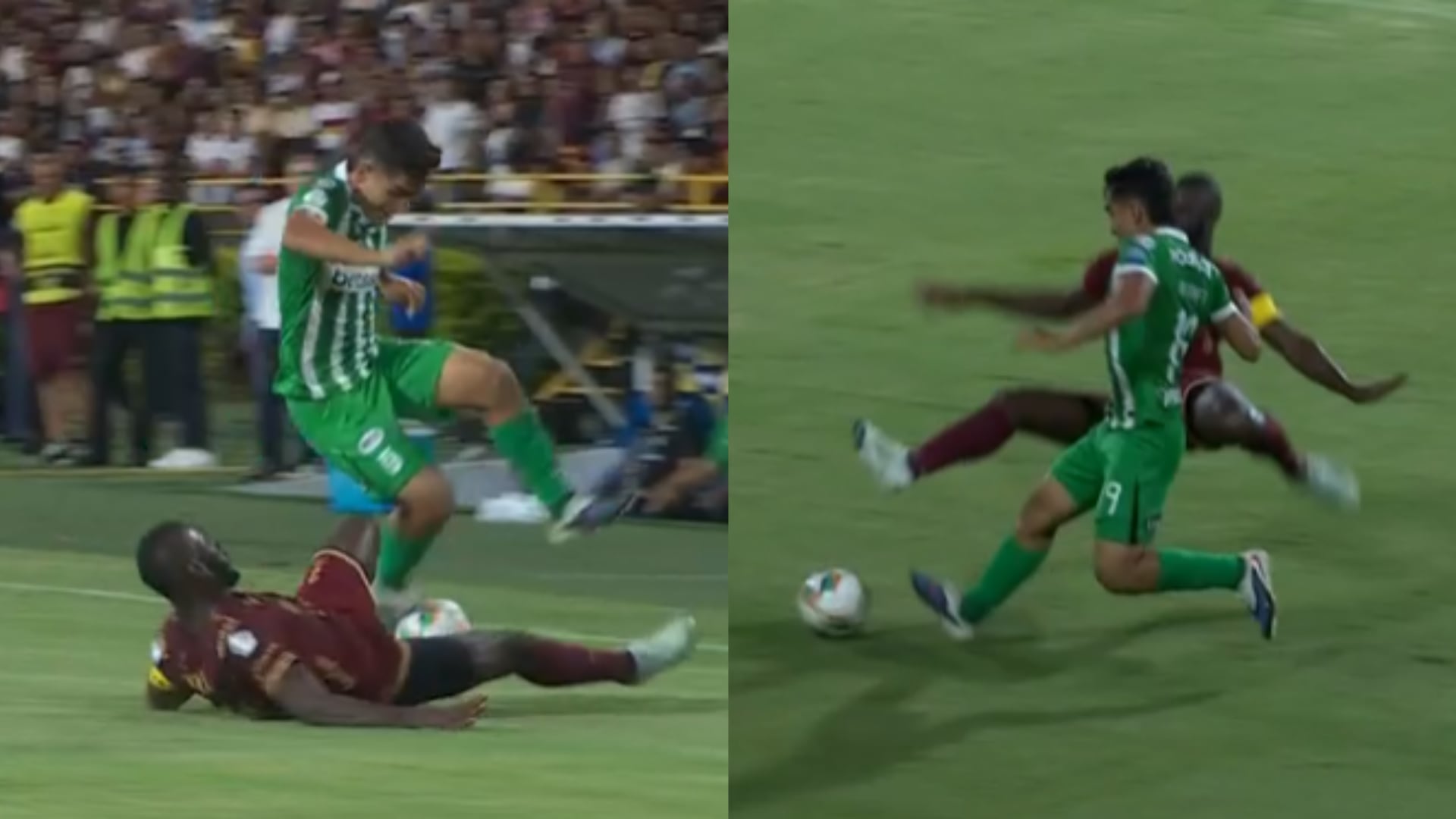 Anderson Angulo se fue expulsado tras una aparatosa entrada y se desató la polémica en Ibagué ¿Era roja?