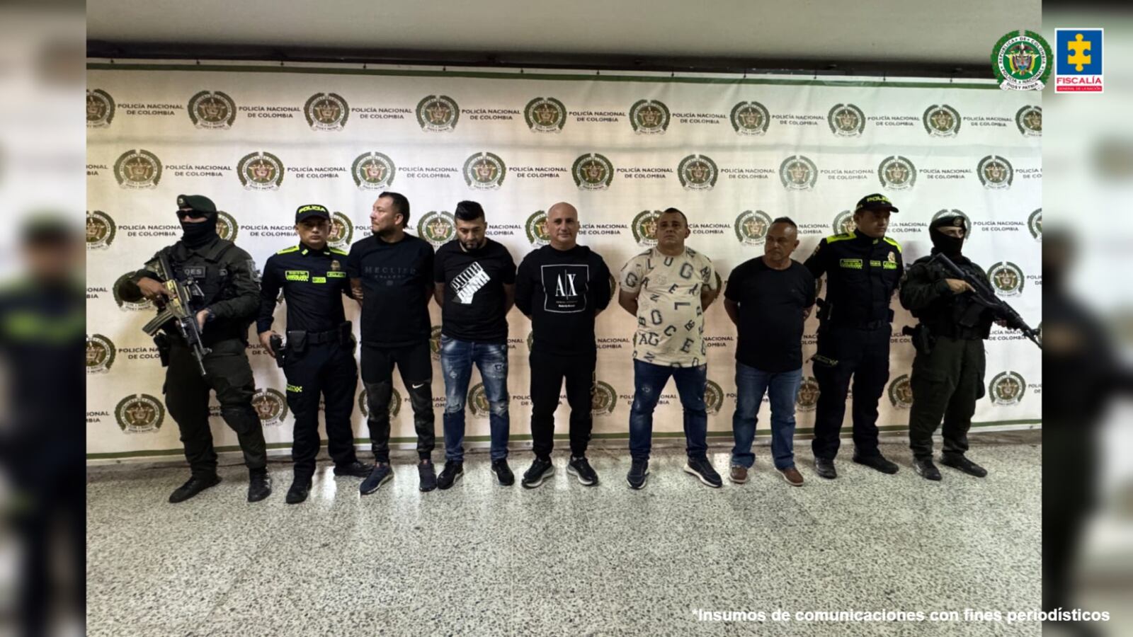 Captura de la red narcotraficantes 'Los del Dorado'.