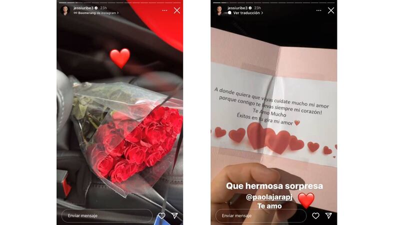 Paola Jara sorprendió a Jessi Uribe con detalle