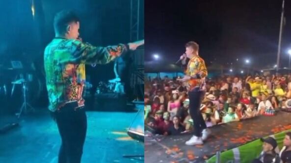 Cantante vallenato detiene su presentación porque ocurrió una masacre en el evento.