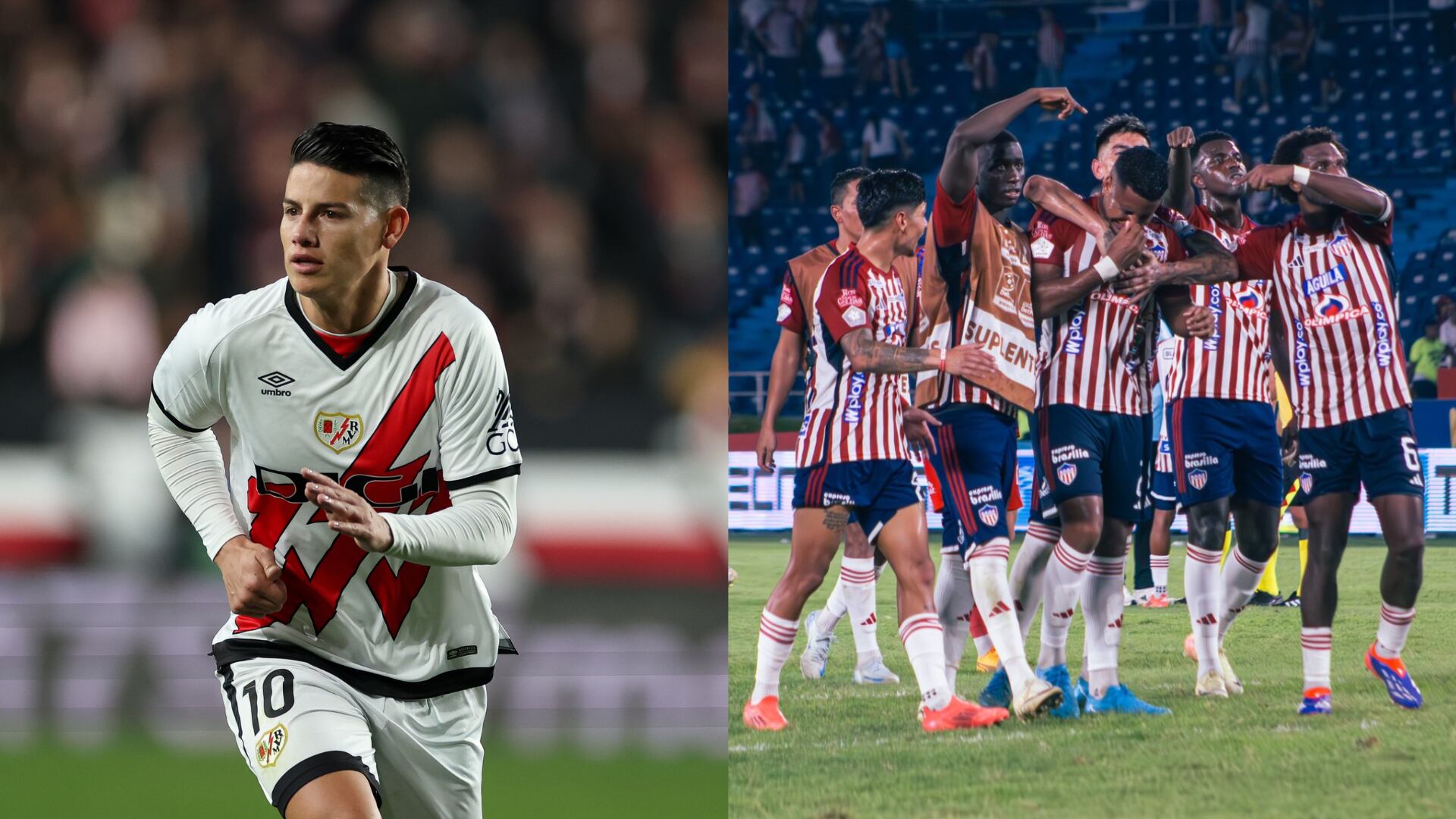 James Rodríguez y Junior - Fotos: Getty y redes sociales del equipo