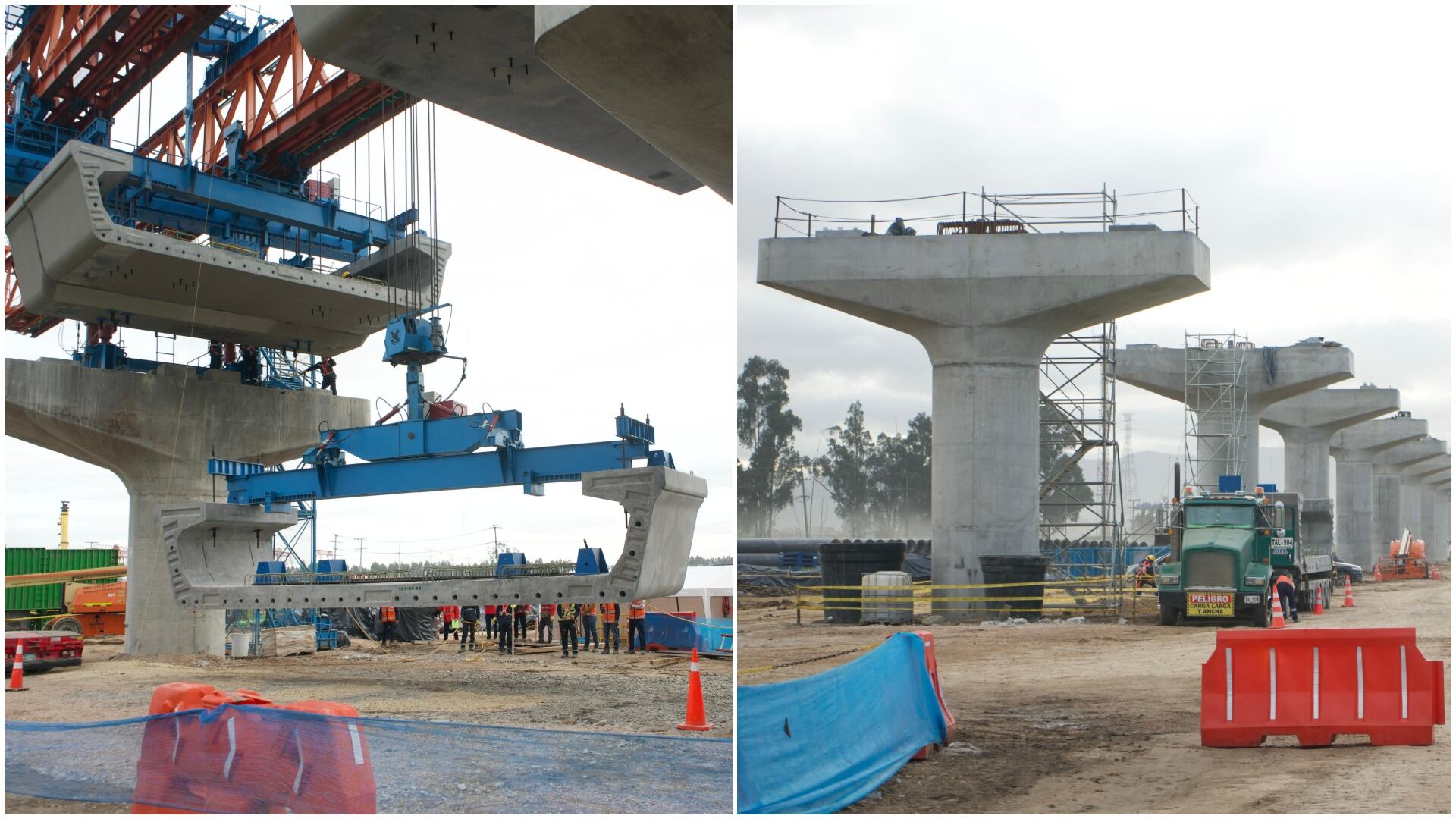 Avanza la construcción del viaducto del Metro de Bogotá: primeros pasos y detalles del proceso (Fotos: Alcaldía de Bogotá)
