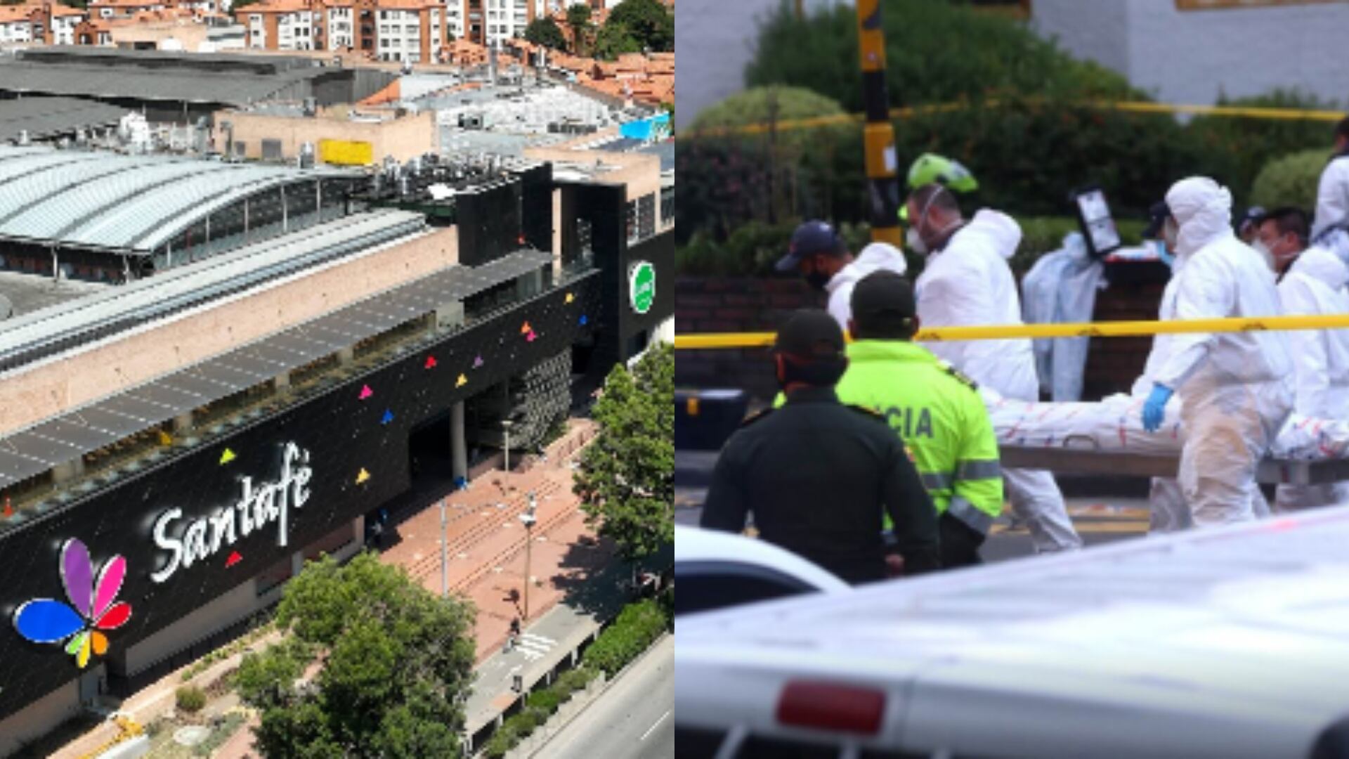 Mujer murió en el Centro Comercial Santafé.