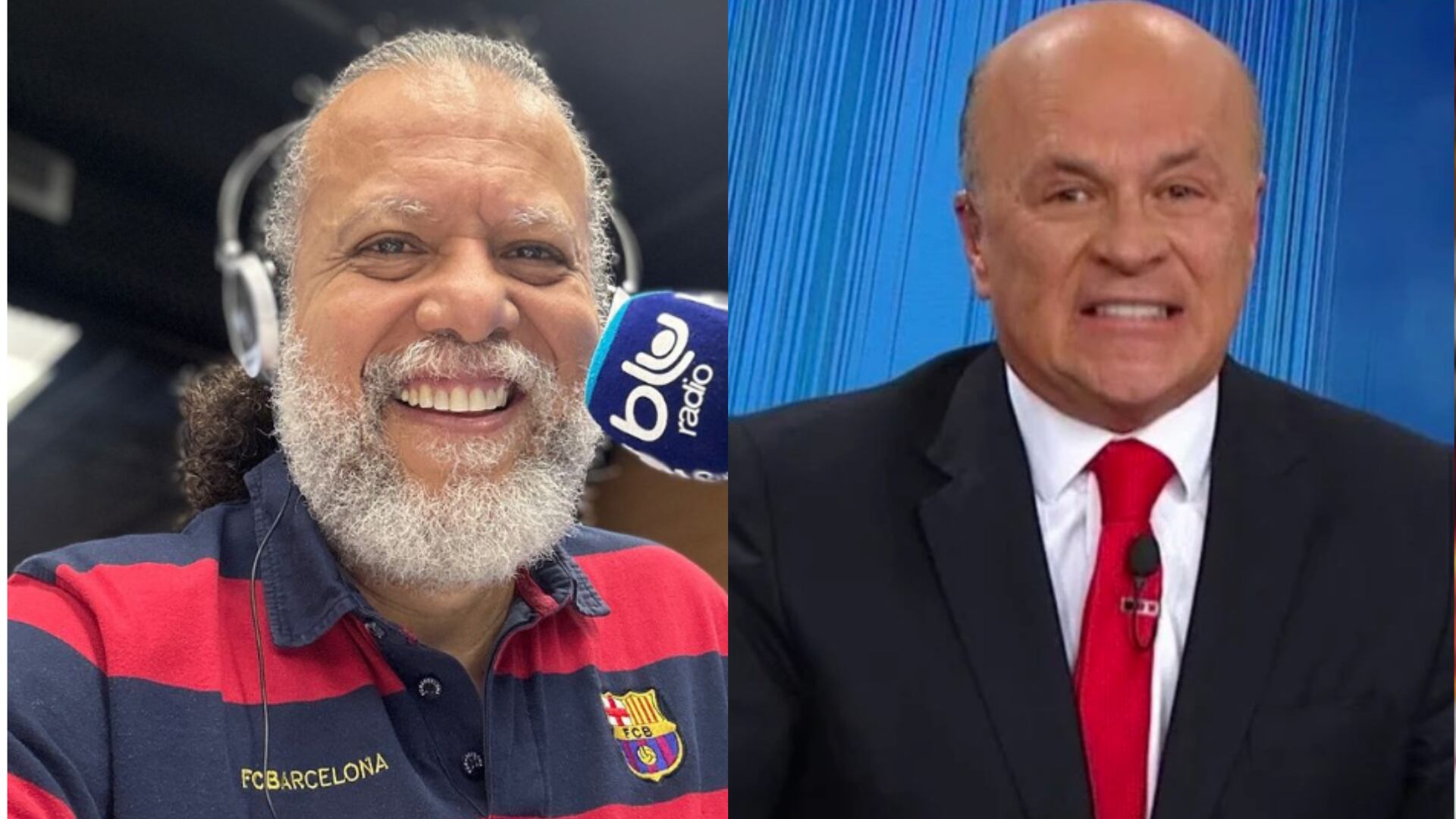 Padre Linero y Carlos Antonio Vélez - Fotos: Redes sociales