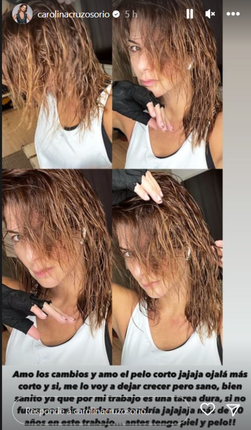 Carolina Cruz se defendió de quienes la critican por su cambio de look