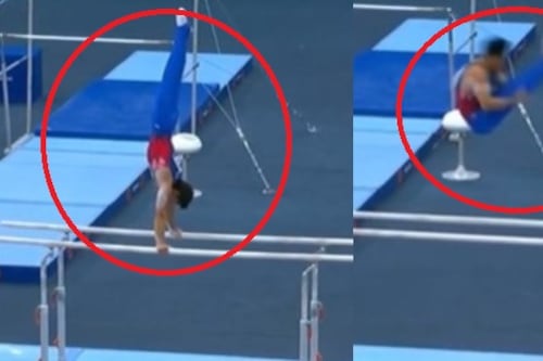 ¡Voló! Con increíble rutina: Ángel Barajas, gana medalla de oro en barras en Copa del Mundo de Gimnasia de Azerbaiyán