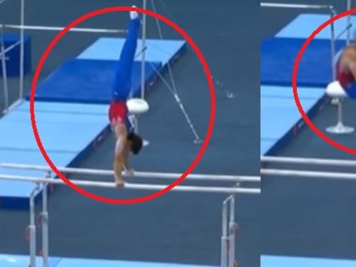 ¡Voló! Con increíble rutina: Ángel Barajas, gana medalla de oro en barras en Copa del Mundo de Gimnasia de Azerbaiyán