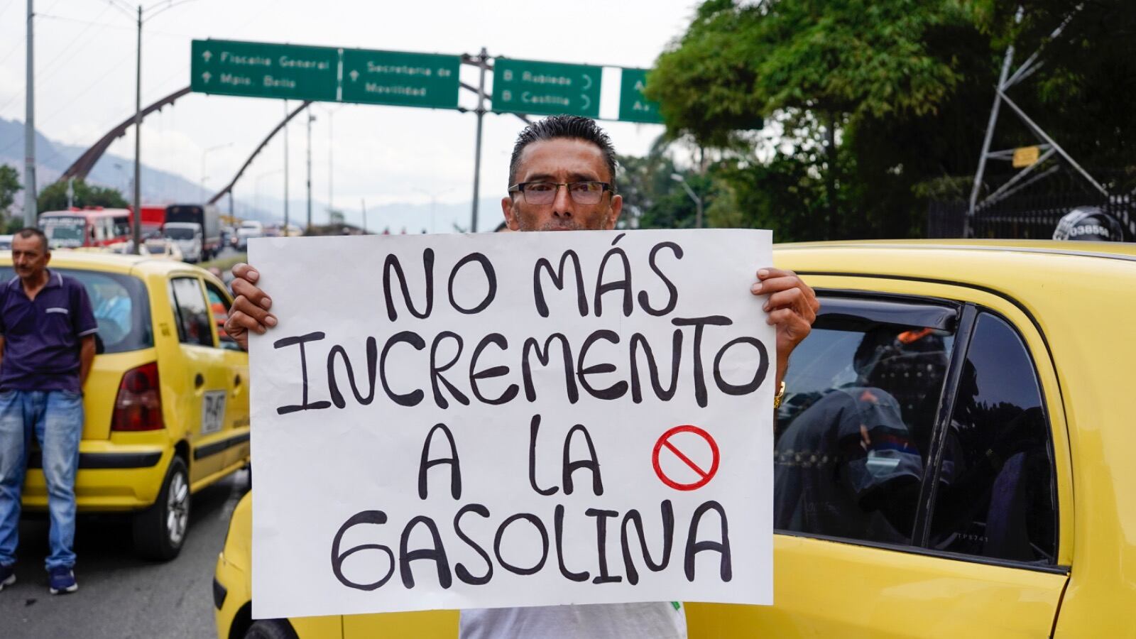 Paro de taxistas en Medellín 9 de agosto
