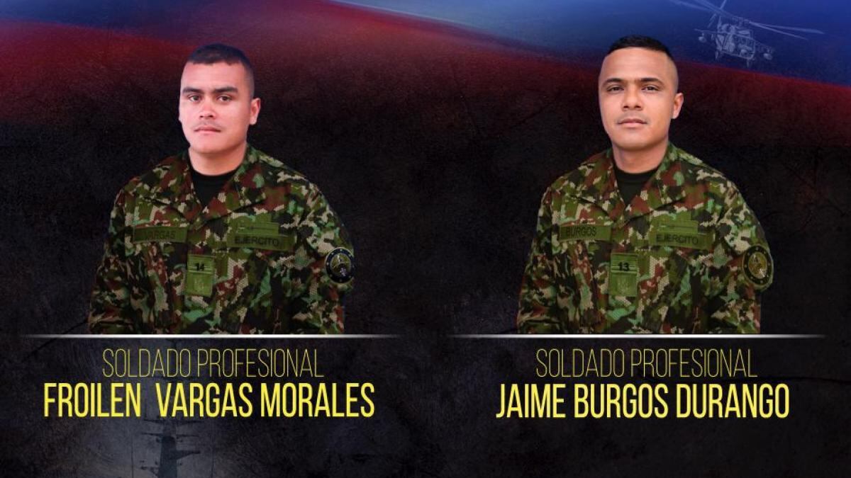 Militares fueron asesinados en Colombia.