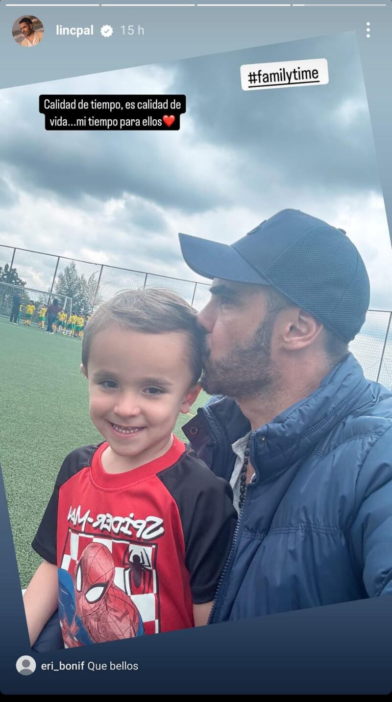 Lincoln Palomeque mostró cómo fue el día de la familia con sus hijos