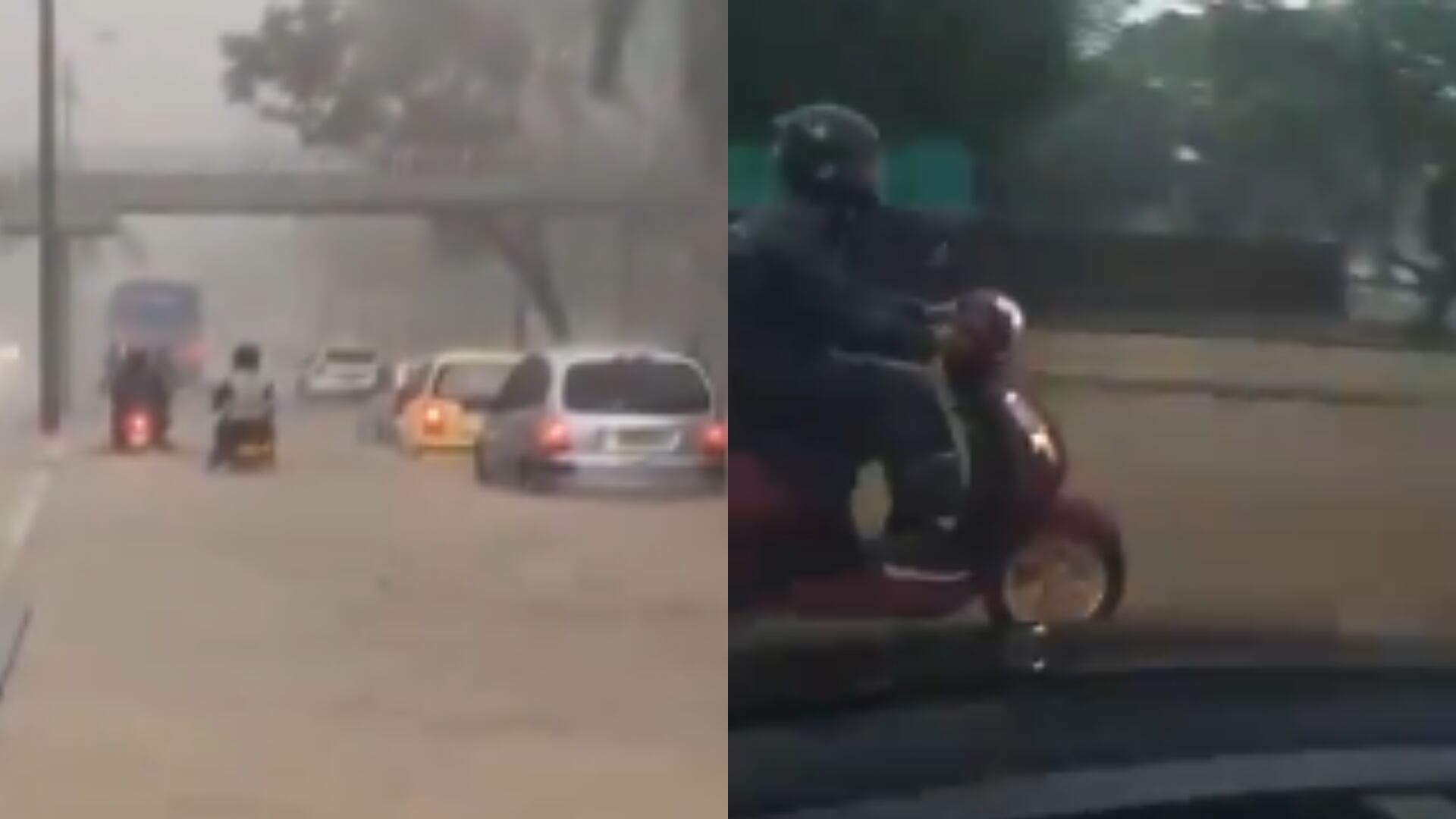 Los fuertes diluvios en Cali generaron fuertes inundaciones en las principales vías y centros comerciales de la ciudad