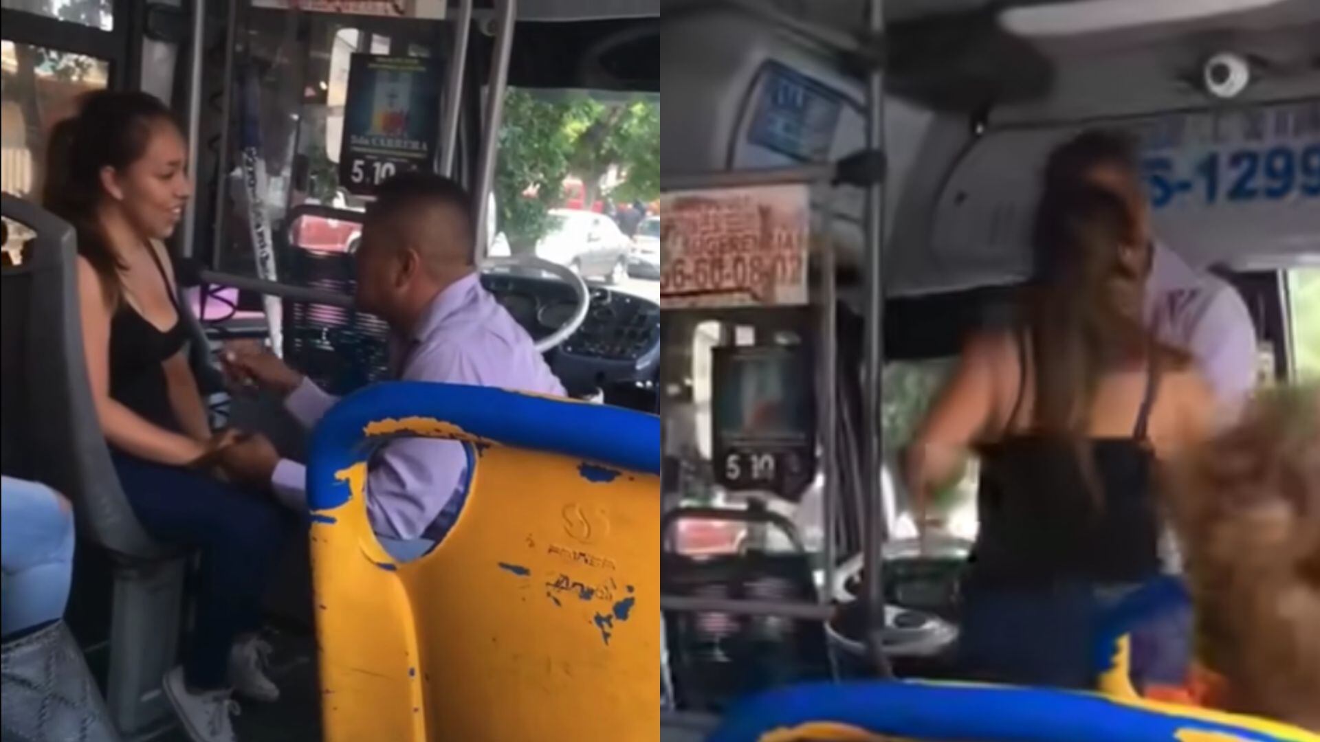 Propuesta de matrimonio en bus de México.