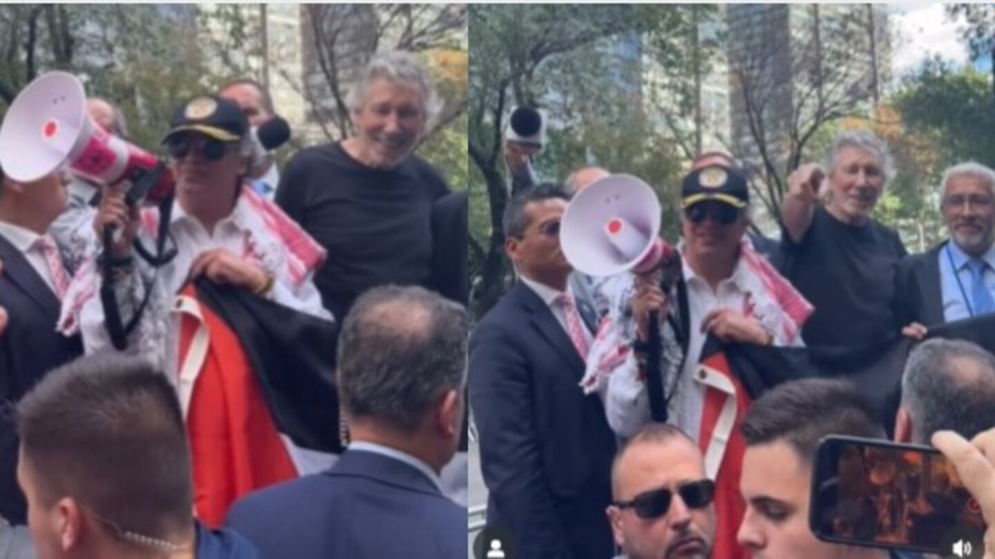 Petro y Roger Waters protestan en Nueva York por una Palestina libre ...